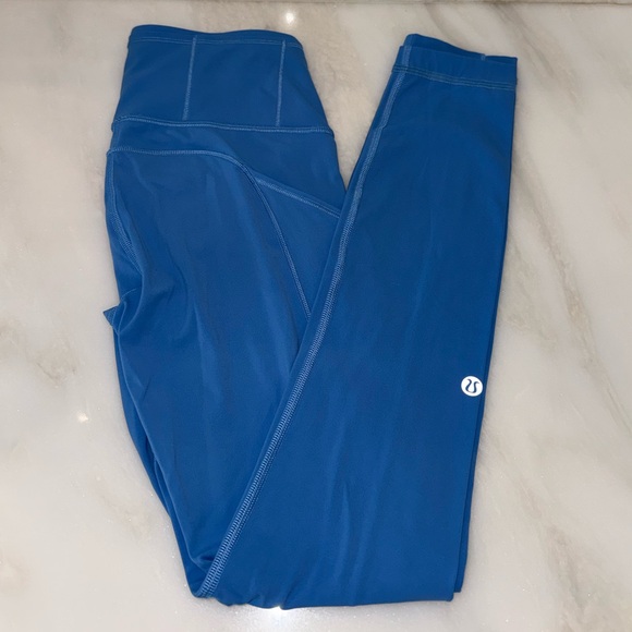 Lululemon Fast and Free Brushed High-Rise Tight- Blue Nile 28” - Picture 5 of 8